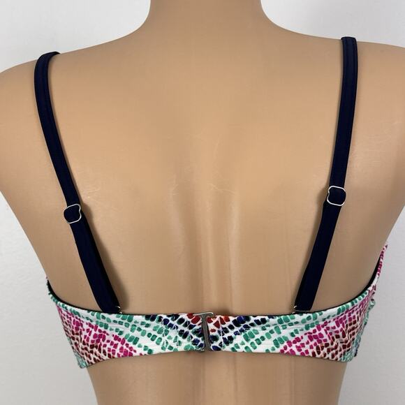 Athleta Bikini Top 38 D/DD Underwire Removable Strap V-Neck Removable Pad 213147 - Picture 4 of 7